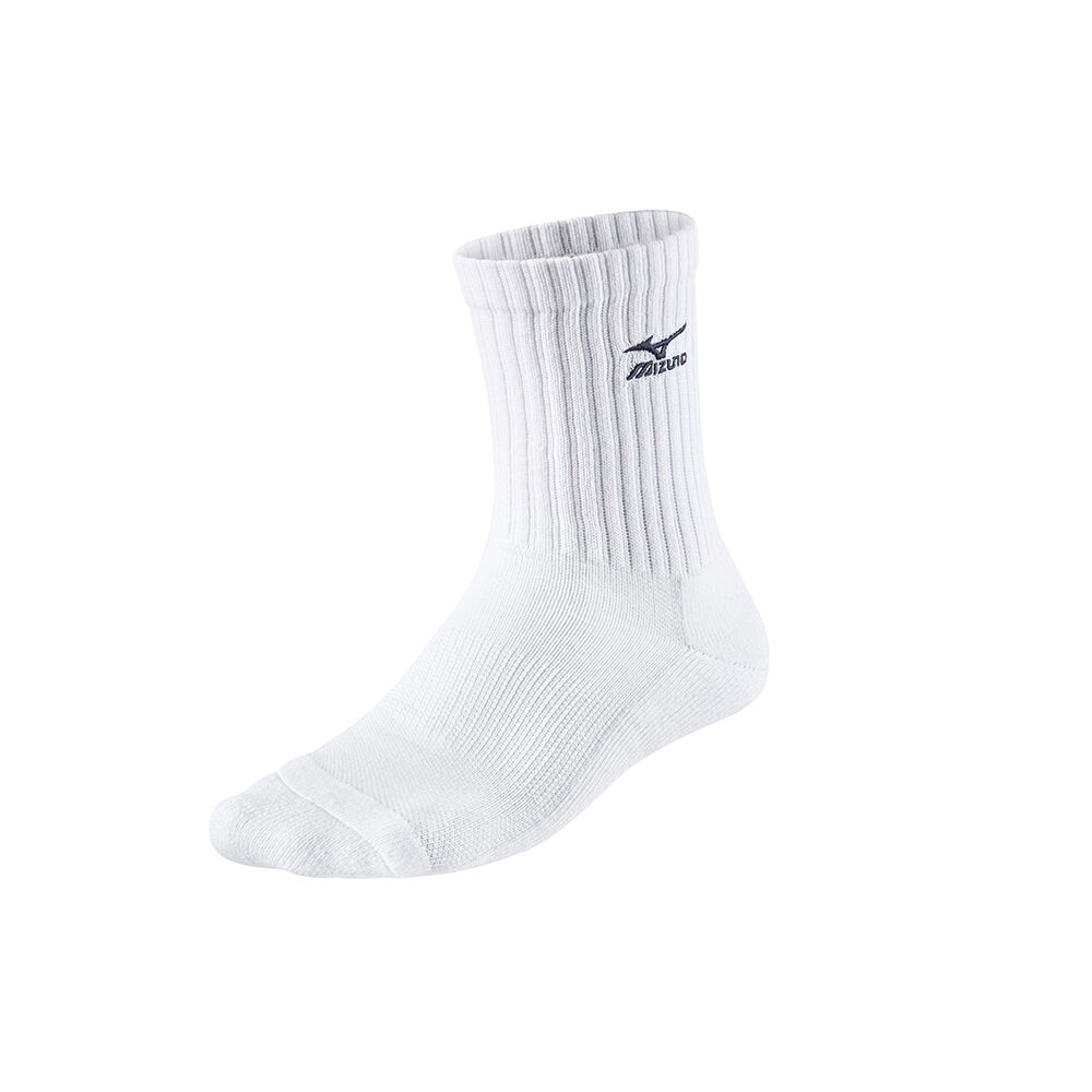 Calcetines Mizuno VB Medium Hombre Blancas/Azul Marino Baratas VNTB-58027